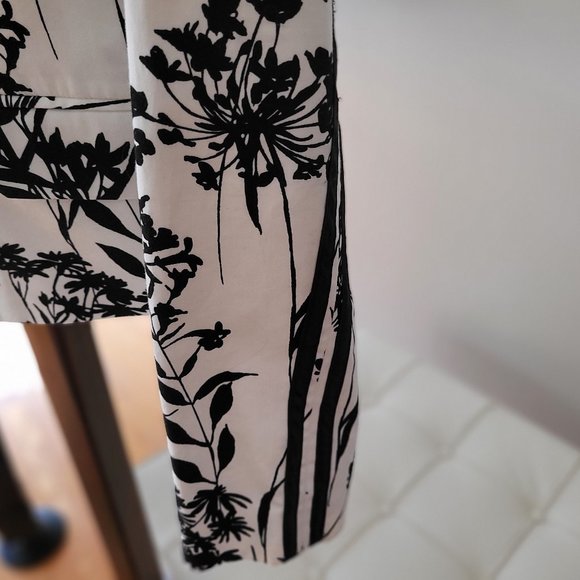 Mario Serrani Black and White Floral Blazer US 6 - Picture 5 of 10
